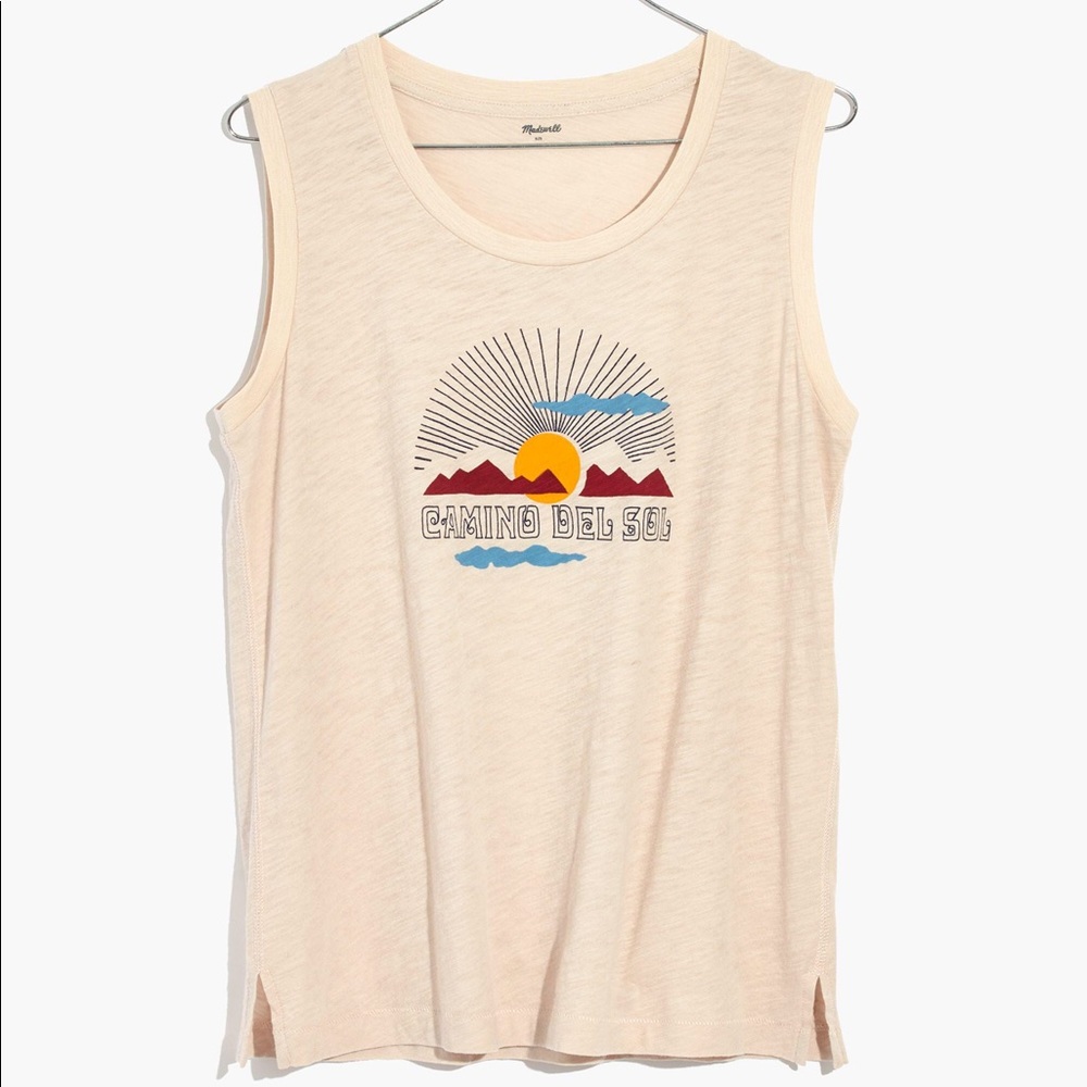 Madewell Camino Del Sol Graphic Tank Size XS